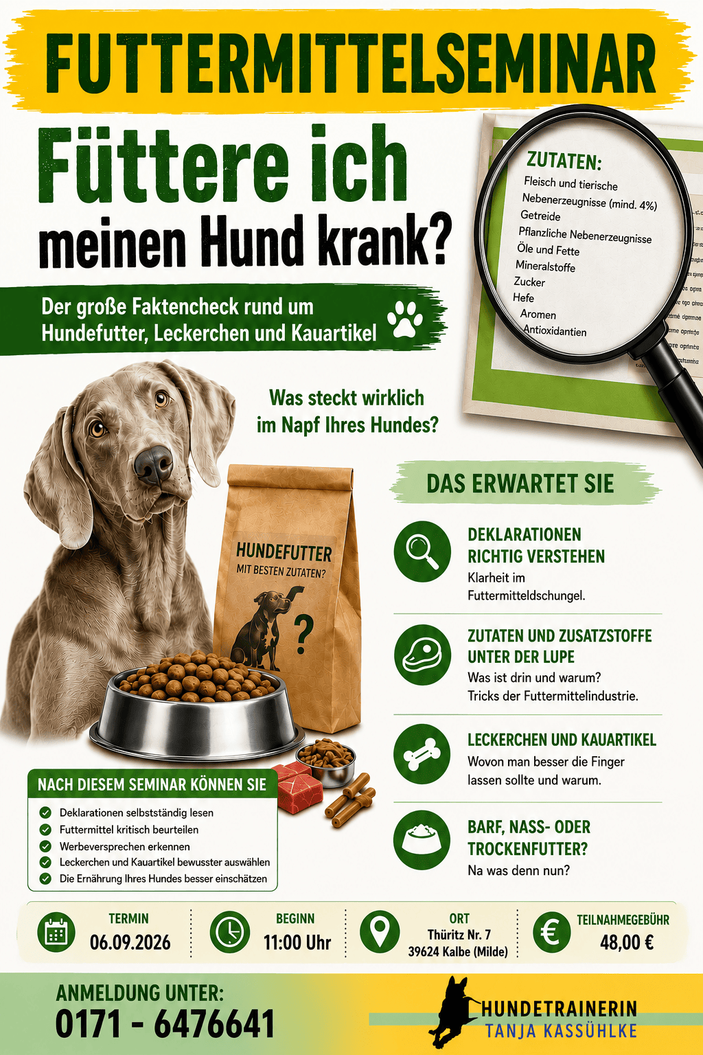 Futtermittelseminar Flyer Futtermittelseminar Flyer